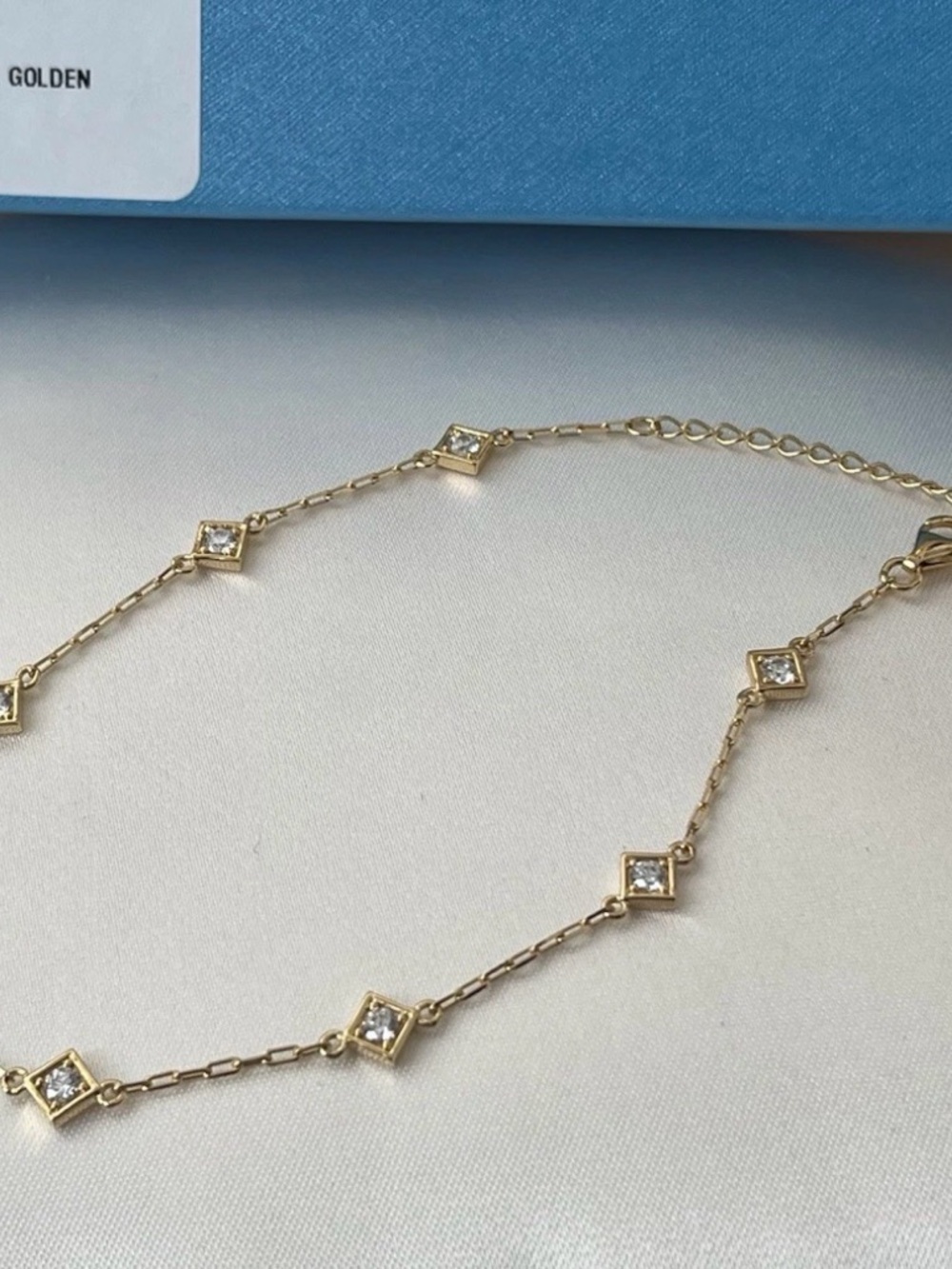 Swarovski TSC Gold Ankle Bracelet Crystals NWT $89 Retail FINAL PRICE - Picture 7 of 11